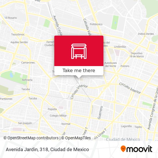 Mapa de Avenida Jardin, 318