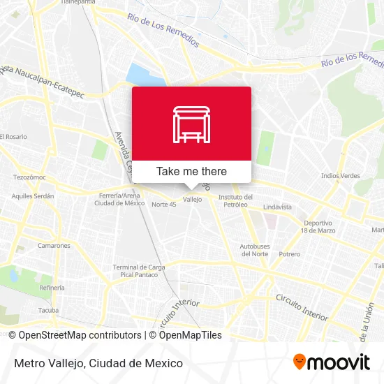 Mapa de Metro Vallejo