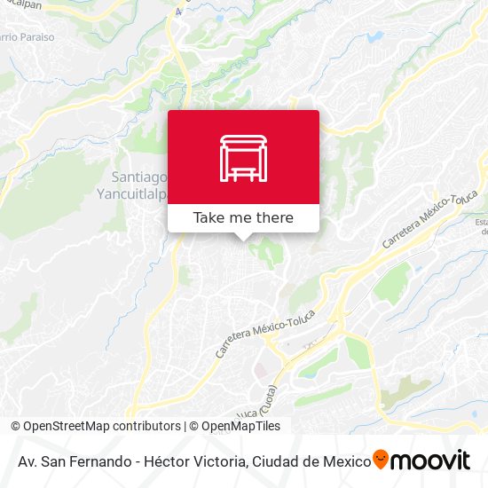 Mapa de Av. San Fernando - Héctor Victoria