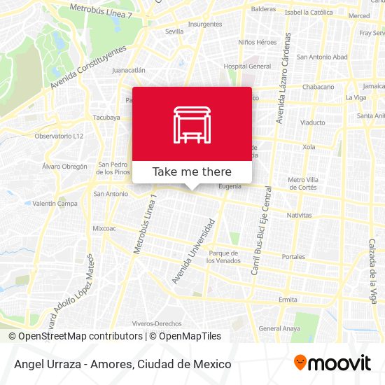 Angel Urraza - Amores map