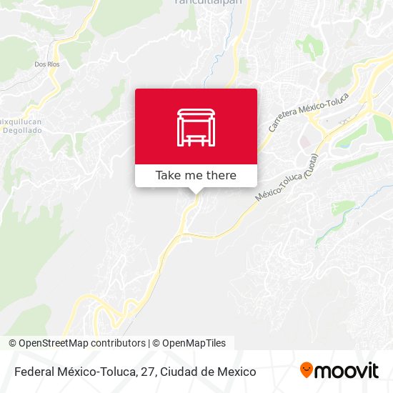Federal México-Toluca, 27 map