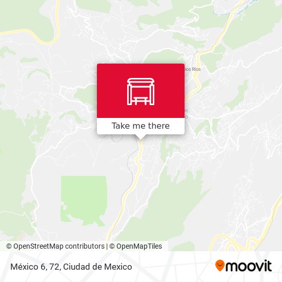 México 6, 72 map