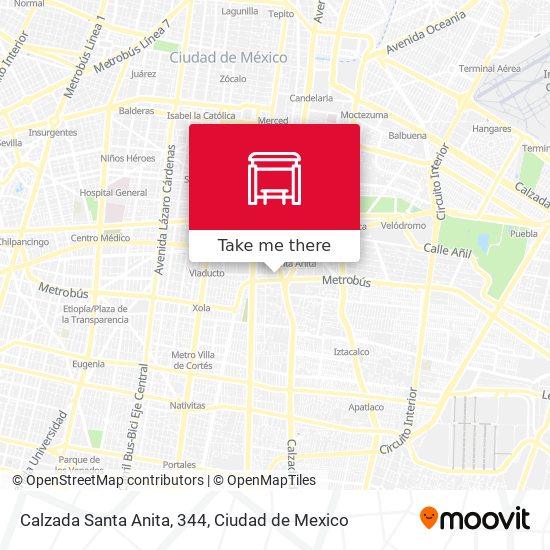 Calzada Santa Anita, 344 map