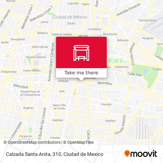 Mapa de Calzada Santa Anita, 310