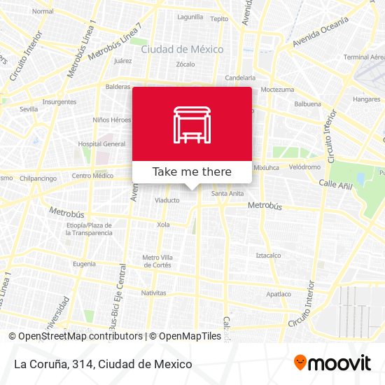 La Coruña, 314 map
