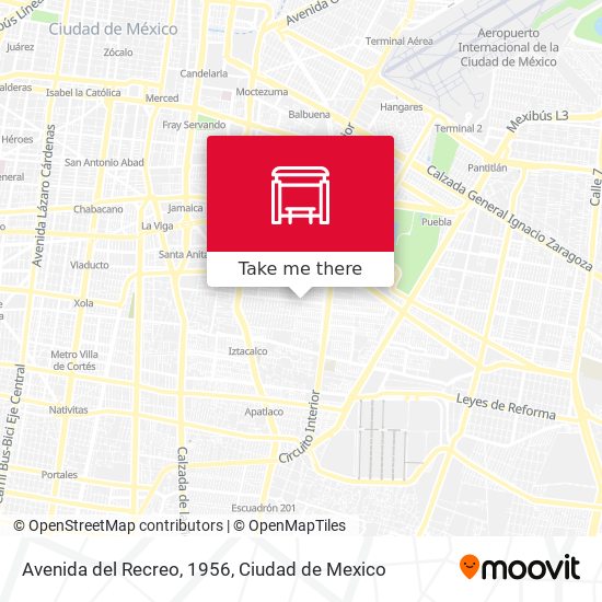 Mapa de Avenida del Recreo, 1956