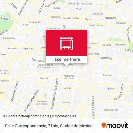 Calle Correspondencia, 71bis map