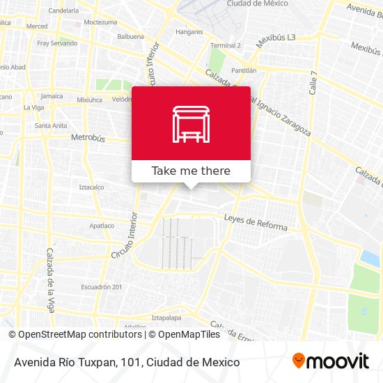 Avenida Río Tuxpan, 101 map