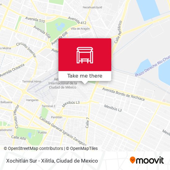 Mapa de Xochitlán Sur - Xilitla