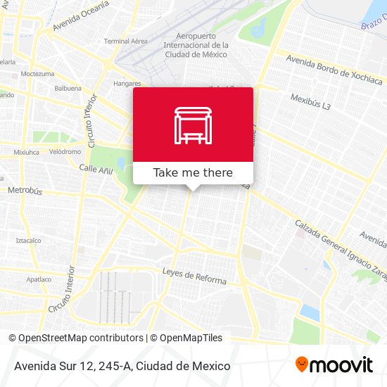 Avenida Sur 12, 245-A map