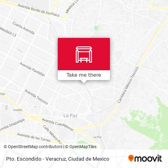 Mapa de Pto. Escondido - Veracruz
