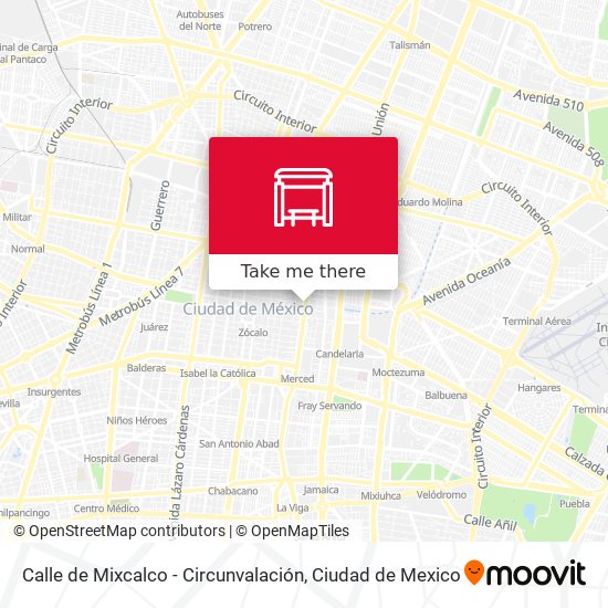 Calle de Mixcalco - Circunvalación map