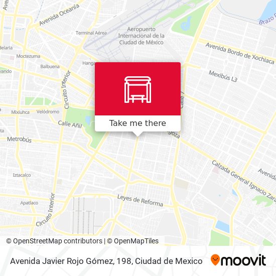 Mapa de Avenida Javier Rojo Gómez, 198