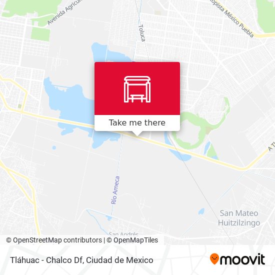 Tláhuac - Chalco Df map