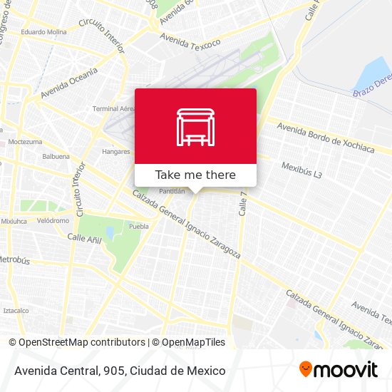 Mapa de Avenida Central, 905