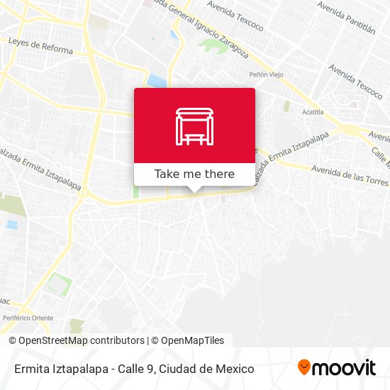 Mapa de Ermita Iztapalapa - Calle 9