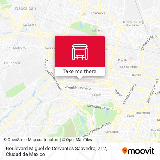 Boulevard Miguel de Cervantes Saavedra, 212 map