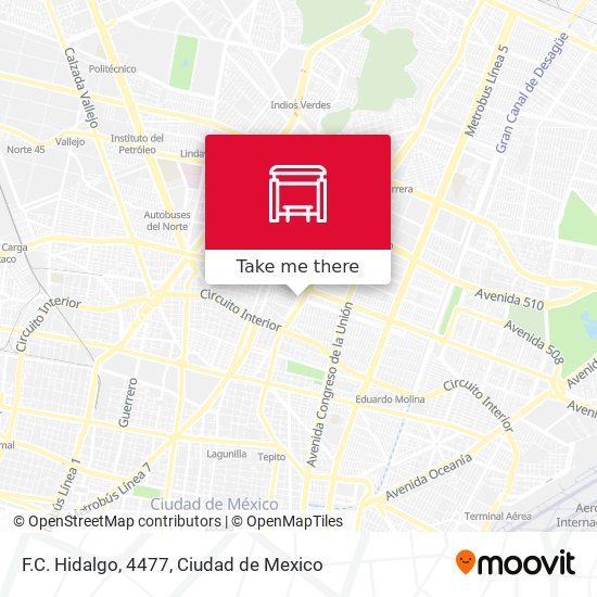 Mapa de F.C. Hidalgo, 4477