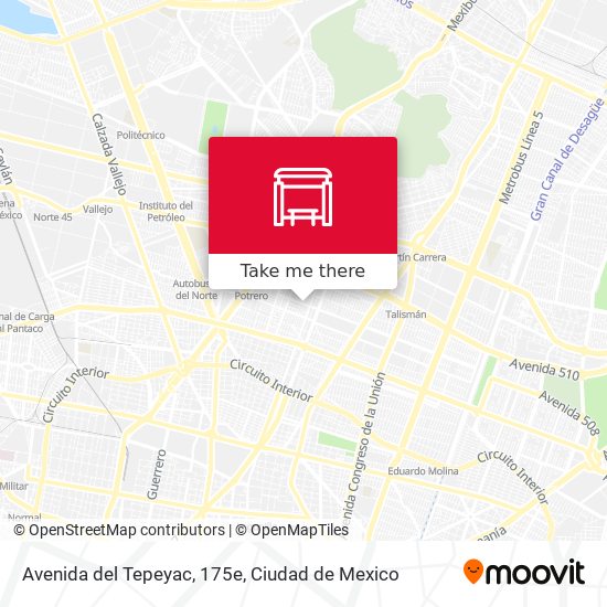 Mapa de Avenida del Tepeyac, 175e