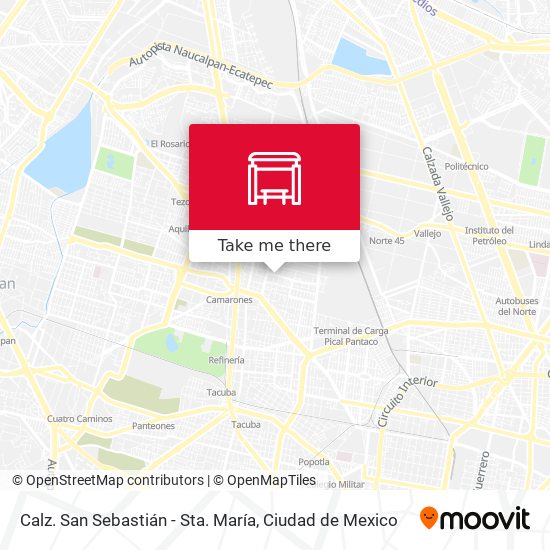 Mapa de Calz. San Sebastián - Sta. María