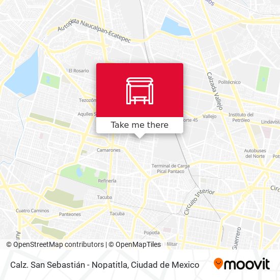 Calz. San Sebastián - Nopatitla map