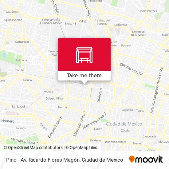 Pino - Av. Ricardo Flores Magón map