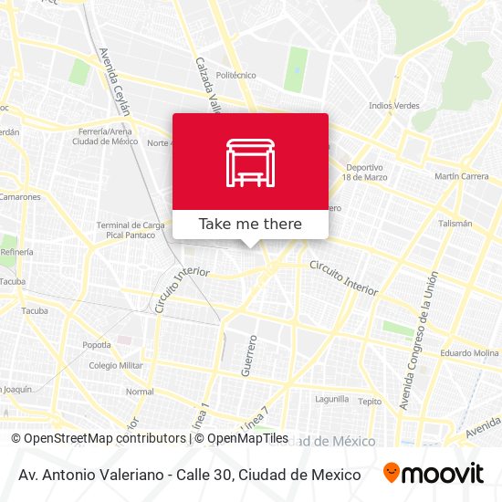 Av. Antonio Valeriano - Calle 30 map