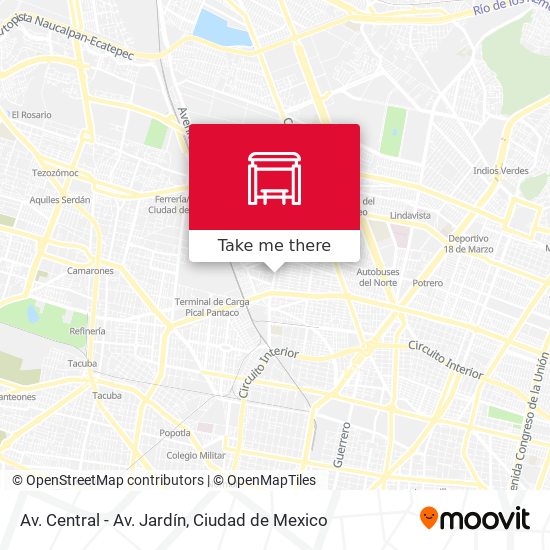 Av. Central - Av. Jardín map