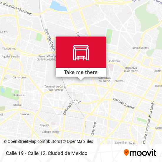 Calle 19 - Calle 12 map