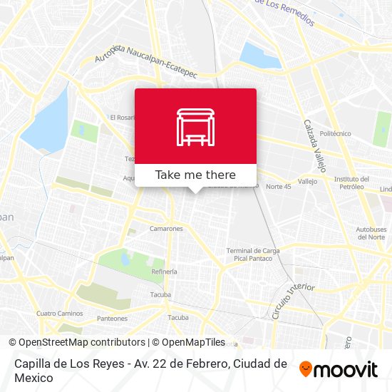 Capilla de Los Reyes - Av. 22 de Febrero map