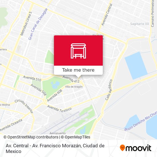 Av. Central - Av. Francisco Morazán map