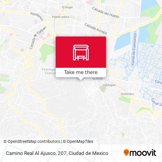 Camino Real Al Ajusco, 207 map