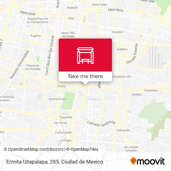 Ermita Iztapalapa, 285 map