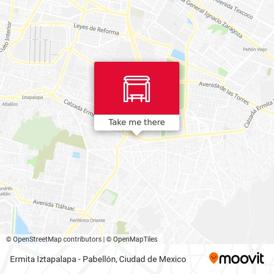 Mapa de Ermita Iztapalapa - Pabellón