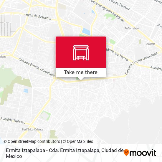 Mapa de Ermita Iztapalapa - Cda. Ermita Iztapalapa