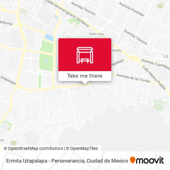 Mapa de Ermita Iztapalapa - Perseverancia