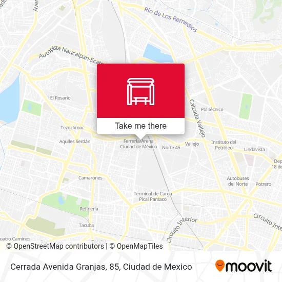 Cerrada Avenida Granjas, 85 map