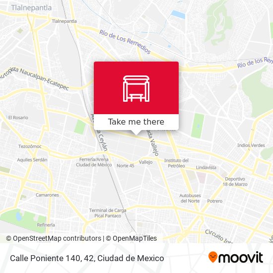 Calle Poniente 140, 42 map