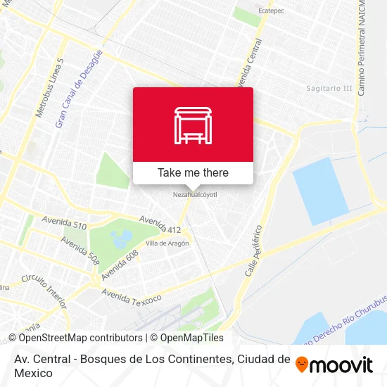 Av. Central - Bosques de Los Continentes map