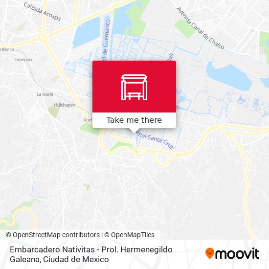 Embarcadero Nativitas - Prol. Hermenegildo Galeana map