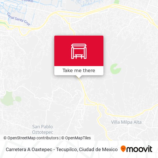Carretera A Oaxtepec - Tecupilco map