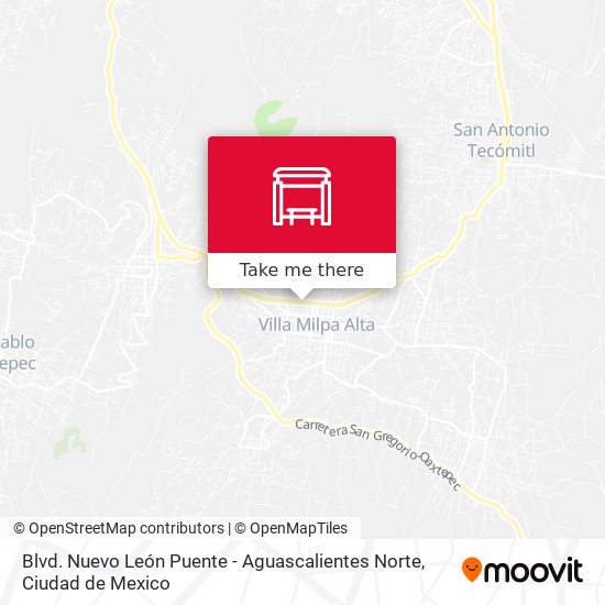 Mapa de Blvd. Nuevo León Puente - Aguascalientes Norte