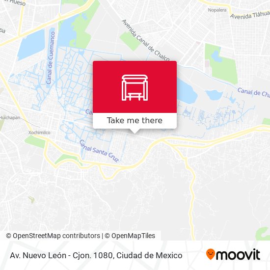 Mapa de Av. Nuevo León - Cjon. 1080