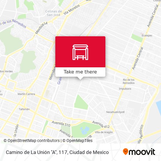 Camino de La Unión "A", 117 map