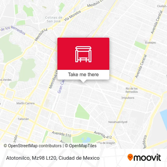 Atotonilco, Mz98 Lt20 map