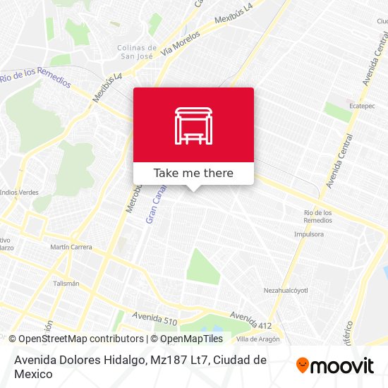 Avenida Dolores Hidalgo, Mz187 Lt7 map