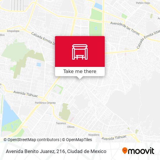 Avenida Benito Juarez, 216 map