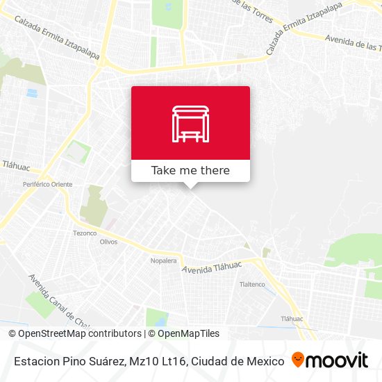 Estacion Pino Suárez, Mz10 Lt16 map