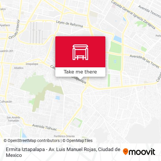 Mapa de Ermita Iztapalapa - Av. Luis Manuel Rojas