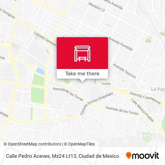 Calle Pedro Aceves, Mz24 Lt13 map